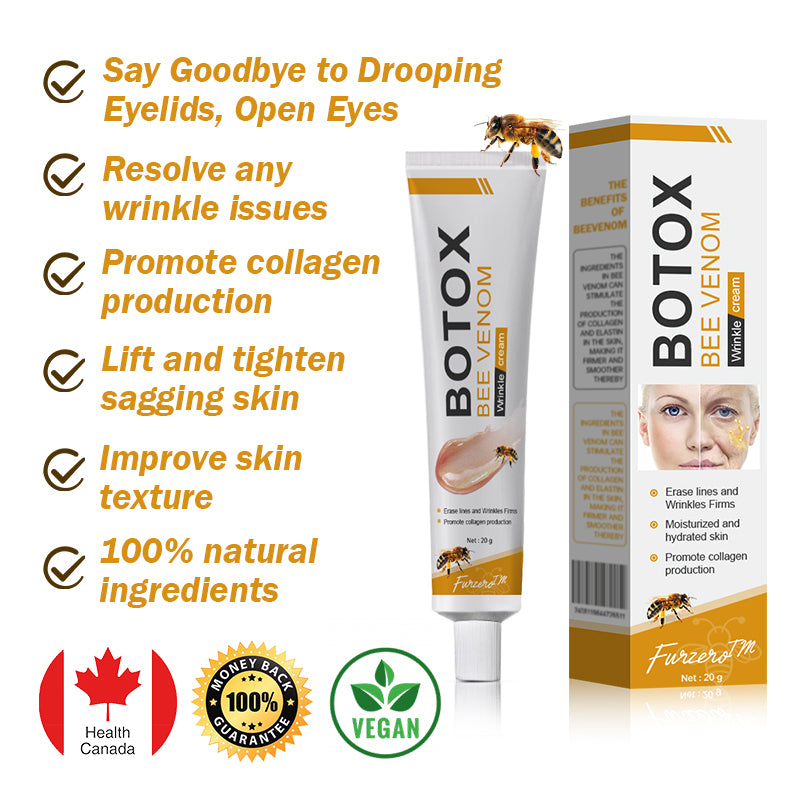 (🛰️Made and Shipped from Canada✅) 👩⚕️Furzero™ Botox Bee Venom Wrinkle Removal Cream-(LAST DAY 70% OFF)
