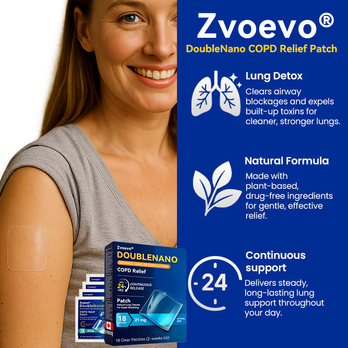 🌿✅𝐎𝐟𝐟𝐢𝐜𝐢𝐚𝐥 𝐒𝐭𝐨𝐫𝐞:🔥 Hot Sale - Limited Stocks 🌿 Zvoevo® DoubleNano COPD Relief Patch 🔥60% OFF🔥