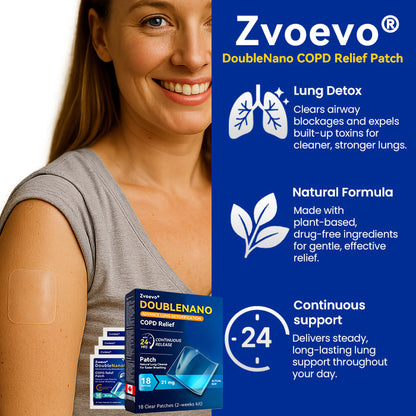 🌿✅𝐎𝐟𝐟𝐢𝐜𝐢𝐚𝐥 𝐒𝐭𝐨𝐫𝐞:🔥 Hot Sale - Limited Stocks 🌿 Zvoevo® DoubleNano COPD Relief Patch 🔥60% OFF🔥