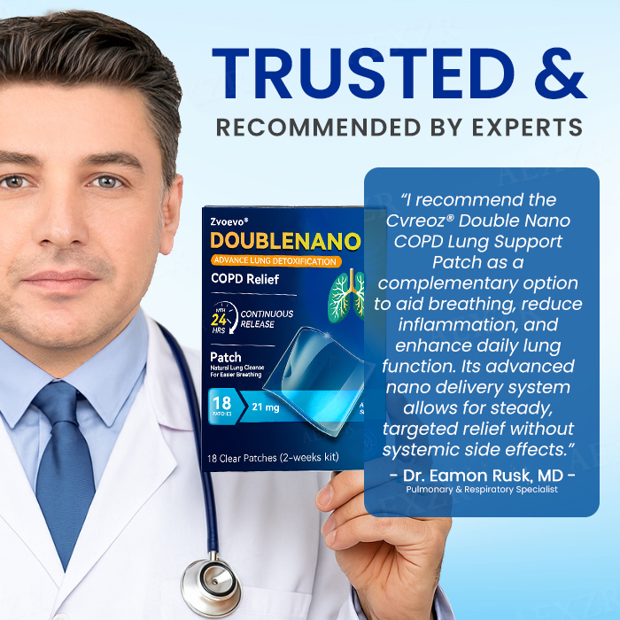 🌿✅𝐎𝐟𝐟𝐢𝐜𝐢𝐚𝐥 𝐒𝐭𝐨𝐫𝐞:🔥 Hot Sale - Limited Stocks 🌿 Zvoevo® DoubleNano COPD Relief Patch 🔥60% OFF🔥