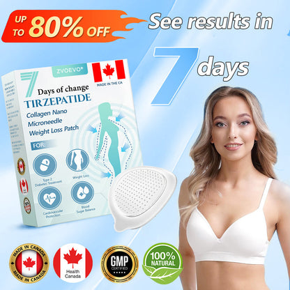 🌞🍁【Last Day Promotion 80% OFF🌟】🌈🌈ZVOEVO® SMGT-GLP-1 𝐓𝐢𝐫𝐳𝐞𝐩𝐚𝐭𝐢𝐝𝐞 & 𝐂𝐨𝐥𝐥𝐚𝐠𝐞𝐧 𝐍𝐚𝐧𝐨 𝐌𝐢𝐜𝐫𝐨𝐧𝐞𝐞𝐝𝐥𝐞 𝐖𝐞𝐢𝐠𝐡𝐭 𝐋𝐨𝐬𝐬 𝐏𝐚𝐭𝐜𝐡丨Targets Obesity, Loose Skin, High Blood Pressure, Diabetes, Fatty Liver, Joint Pain, Brain Fog, Low Energy, Body Aches, and More